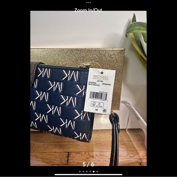 Michael Kors navy wallet (searching for within reason) " - Picture 3 of 6